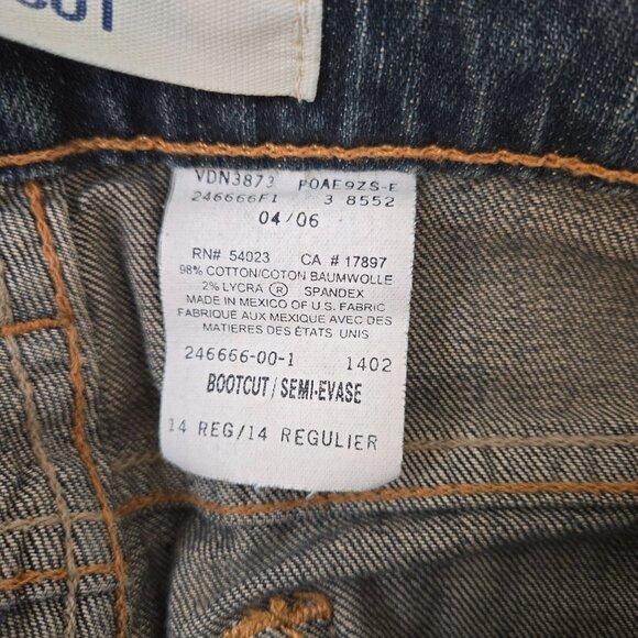 NWT Gap Boot Cut Jeans in Dark Vintage Size 14 - Picture 7 of 8